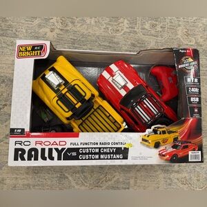 New Bright 1:16 Scale Remote Control Road Truck and Car Set